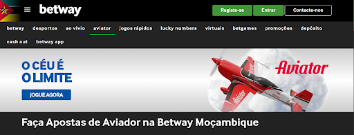 Site Betway para o jogo Aviator